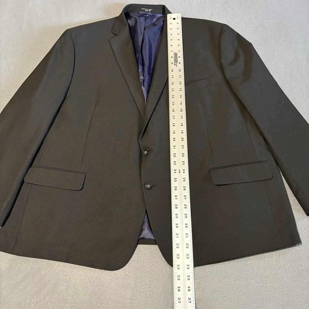 Shaquille O'Neal Blazer XLG 56R Black Solid Sport Coat Jacket Modern Travel‎ NEW